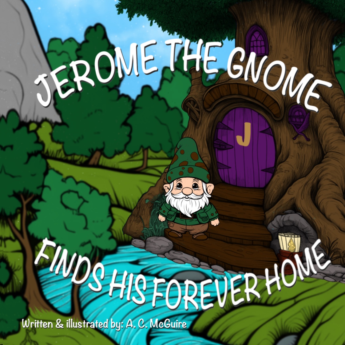 Jerome The Gnome Finds His Forever Home, christians kids book cover