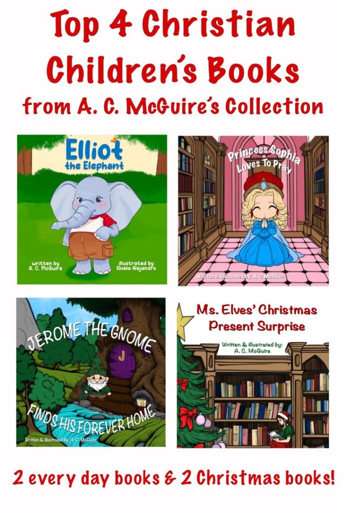 4 christian children's books by A. C. McGuire